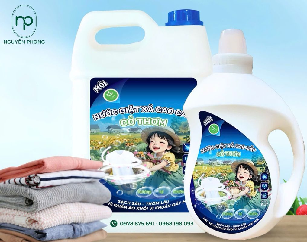 độc đáo trong từng mẫu tem nhãn nước giặt